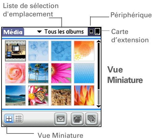 PALM LIFEDRIVE - Affichage d'une photo ou d'une vidéo en vueliste et miniature - 5