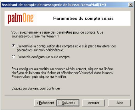PALM LIFEDRIVE - Transfert de paramètres à partir d'un compte existant Windows uniquement - 2
