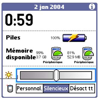 PALM LIFEDRIVE - Réglage de la luminosité de l'écran - 2