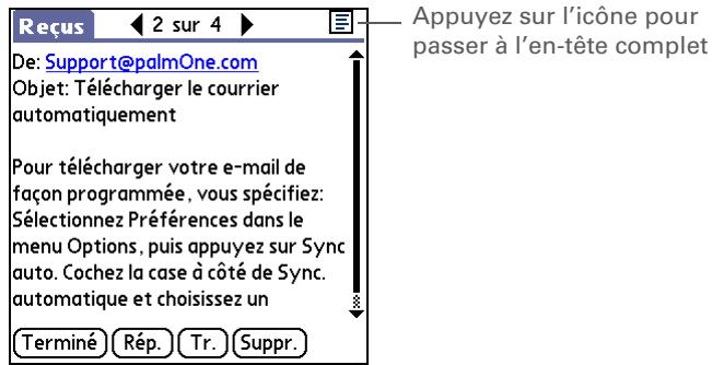 PALM LIFEDRIVE - Modification de l'en-tête des e-mails - 1