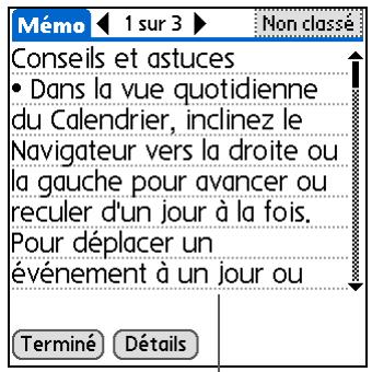 PALM LIFEDRIVE - Modification des polices de l'écran - 2