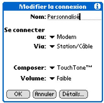 PALM LIFEDRIVE - Création de vos propres paramètres de connexion - 4