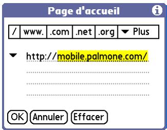 PALM LIFEDRIVE - Modification de votre page d'accueil - 3