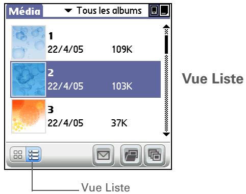 PALM LIFEDRIVE - Affichage d'une photo ou d'une vidéo en vueliste et miniature - 6