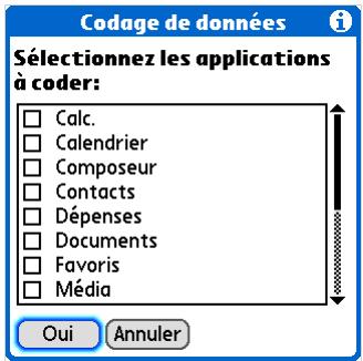 PALM LIFEDRIVE - Options de sécurité - 2