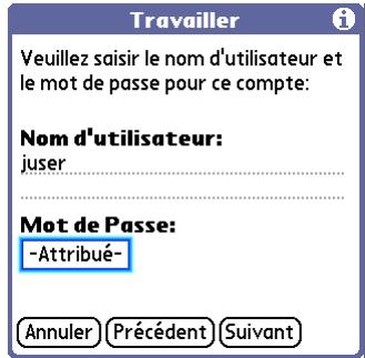 PALM LIFEDRIVE - Paramètres du compte - 1