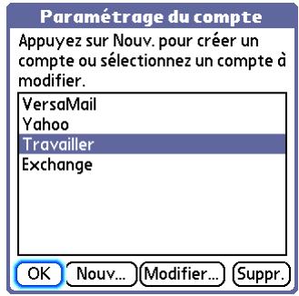PALM LIFEDRIVE - Configuration d'un compte sur votre périphérique - 2