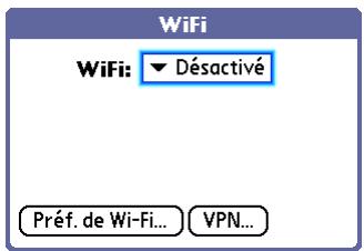PALM LIFEDRIVE - Configuration d'une connexion réseau wi-fi - 1