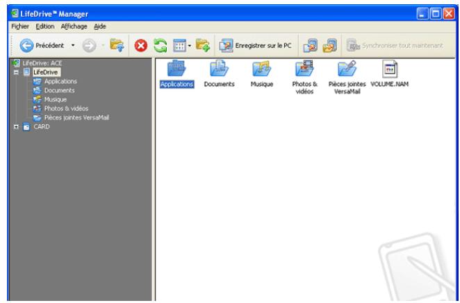 PALM LIFEDRIVE - Ouvrez lifedrive manager : - 1