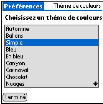PALM LIFEDRIVE - Modification des couleurs de l'écran - 1