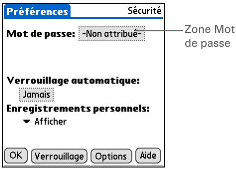 PALM LIFEDRIVE - Création d'un mot de passe - 1