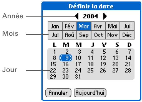 PALM LIFEDRIVE - Réglage de la date et de l'heure de la ville principale - 1