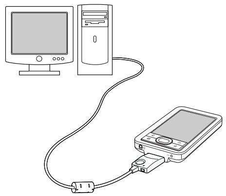 PALM LIFEDRIVE - Synchronisation à l'aide d'un câble - 1