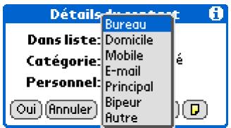 PALM LIFEDRIVE - Personnalisation de la liste des contacts - 3