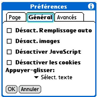 PALM LIFEDRIVE - Permettre aux sites web de se souvenir des informations personnelles vous concernant - 1
