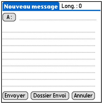 PALM LIFEDRIVE - Création et envoi d'un message texte - 3