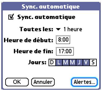 PALM LIFEDRIVE - Réglage des options de notification - 3