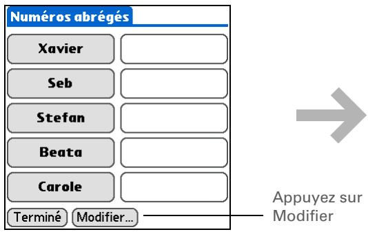 PALM LIFEDRIVE - Modification d'un numéro abrégé - 2