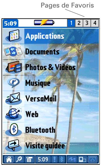 PALM LIFEDRIVE - Navigation dans la vue favoris - 1