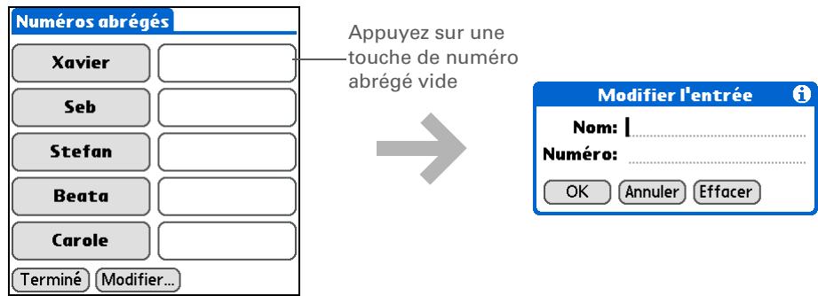 PALM LIFEDRIVE - Ajout d'un numéro abrégé - 1