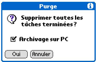 PALM LIFEDRIVE - Suppression de toutes vos tâches terminées - 1