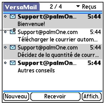 PALM LIFEDRIVE - Utilisation d'une pièce jointe téléchargée - 2