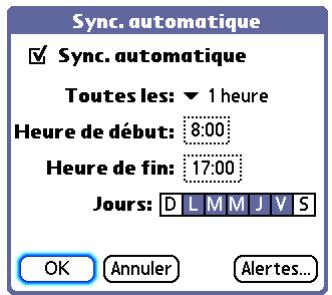 PALM LIFEDRIVE - Programmation de la synchronisation automatique - 2