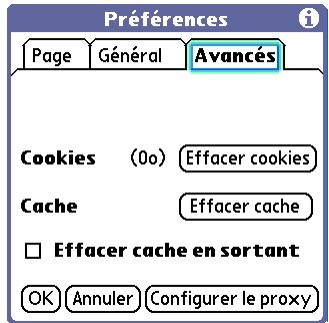 PALM LIFEDRIVE - Configuration des préférences pour l'utilisation d'un serveur proxy - 2