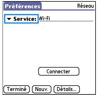 PALM LIFEDRIVE - Sélectionnez réseau. - 2