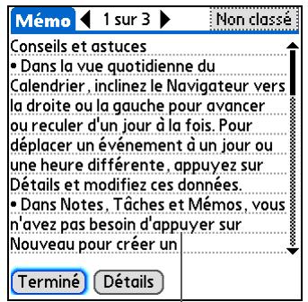 PALM LIFEDRIVE - Modification des polices de l'écran - 1