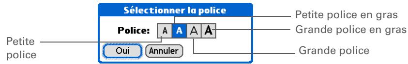 PALM LIFEDRIVE - Modification des polices de l'écran - 5