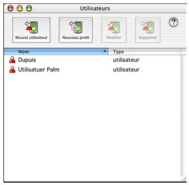 PALM LIFEDRIVE - Création d'un profil utilisateur - 6