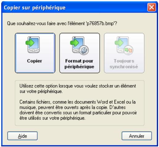 PALM LIFEDRIVE - Sélectionnez l'une des options suivantes : - 1