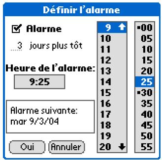 PALM LIFEDRIVE - Définition d'une alarme - 3