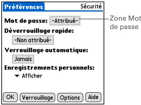 PALM LIFEDRIVE - Modification d'un mot de passe - 2