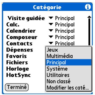 PALM LIFEDRIVE - Intégration d'une application à une catégorie - 1