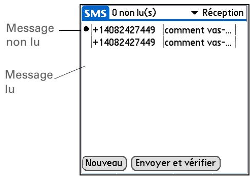 PALM LIFEDRIVE - Création et envoi d'un message texte - 1