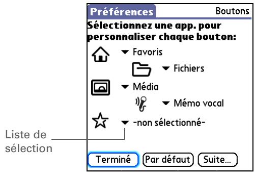 PALM LIFEDRIVE - Ouvrez préférences des boutons : - 1