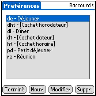 PALM LIFEDRIVE - Modification des raccourcis - 1