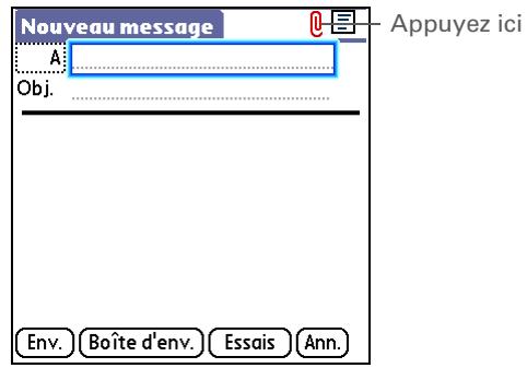 PALM LIFEDRIVE - Joindre des fichiers aux messages sortants - 3