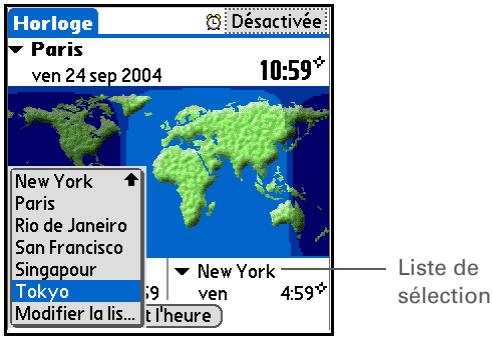 PALM LIFEDRIVE - Choix de villes secondaires pour d'autres fuseaux horaires - 1