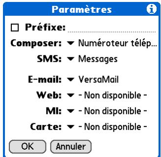 PALM LIFEDRIVE - Personnalisation des paramètres de connexion rapide - 2