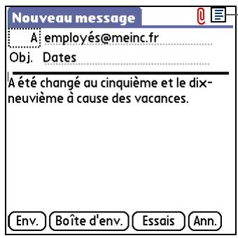 PALM LIFEDRIVE - Modification de l'en-tête des e-mails - 3