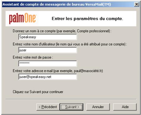 PALM LIFEDRIVE - Transfert de paramètres à partir d'un compte existant Windows uniquement - 1