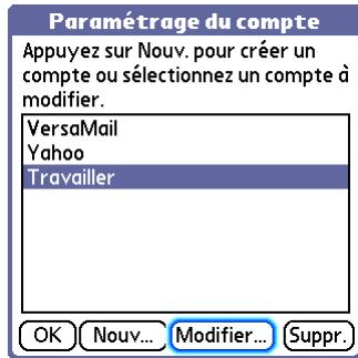 PALM LIFEDRIVE - Ajout d'esmtp à un compte - 1