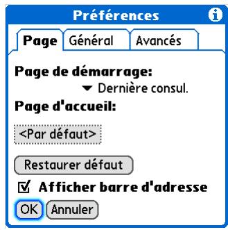 PALM LIFEDRIVE - Modification de votre page d'accueil - 1