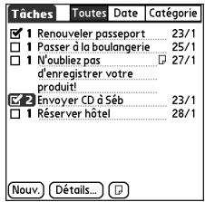 PALM TREO 650 - Organisation de vos tâches - 1