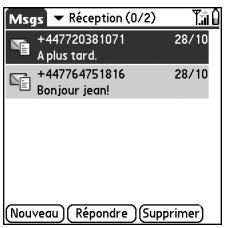 PALM TREO 650 - Gestion de vos messages - 1