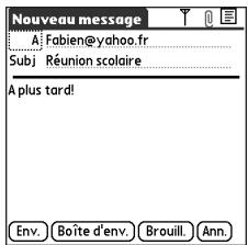 PALM TREO 650 - Création et envoi de messages - 1