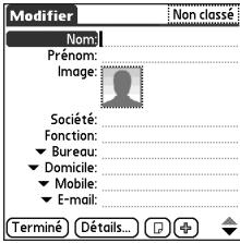 PALM TREO 650 - Ajout d'un contact - 1